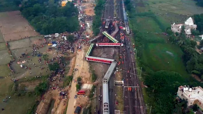 रेल हादसा स्थल