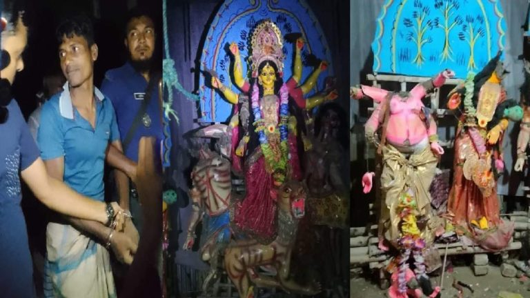 दुर्गा मंदिर में घुस कर खलील मियाँ ने तोड़ डाली मूर्तियाँ, लगा रहा था ‘अल्लाहु अकबर’ का नारा: बांग्लादेश में थम नहीं रहे हिन्दू मंदिरों पर हमले
