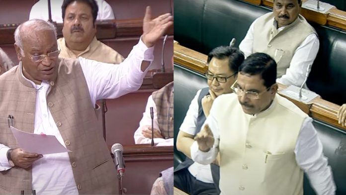 मल्लिकार्जुन खड़गे, प्रह्लाद जोशी, संसद