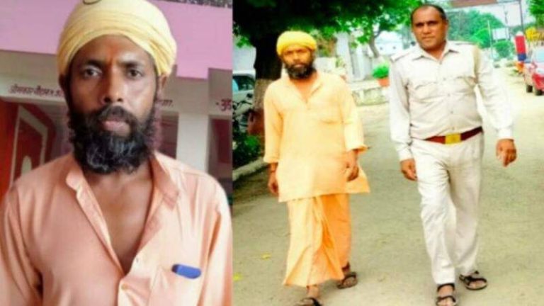 शनि मंदिर का पुजारी ‘गुर्जरनाथ महाराज’ निकला गुल्लू खान: पुराना परिचित मिला तो खुल गया भेद, हिन्दू संगठनों के विरोध के बाद पुलिस ने लिया हिरासत में