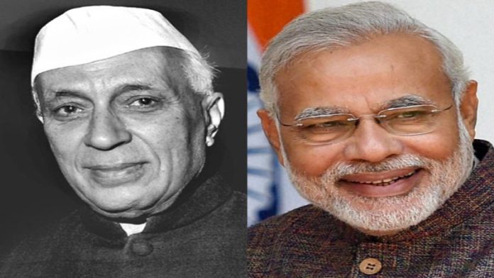 पंडित नेहरू और पीएम मोदी