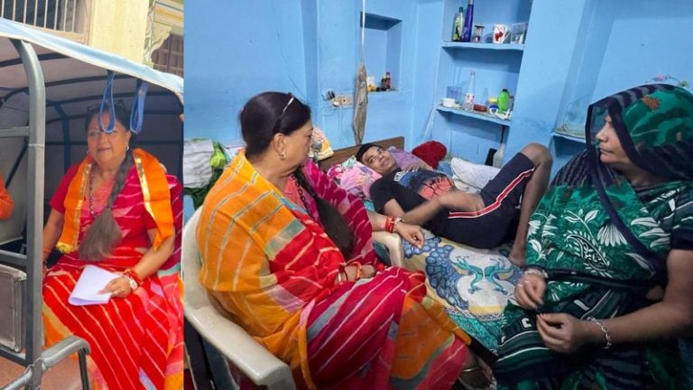 ₹1 लाख की दी मदद, बेटी की शादी का जिम्मा उठाया: वसुंधरा राजे पहुँची कन्हैया लाल हत्या के गवाह के घर, परिजन भावुक होकर बोले- किसी ने तो हाल पूछा