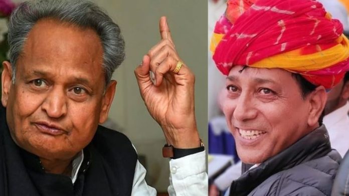 अशोक गहलोत, राजेंद्र गुढ़ा