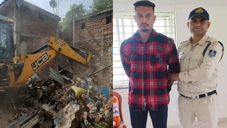 बजरंगबली की प्रतिमा का अपमान करने वाले अमजद खान के घर पर चला बुलडोजर, महाकाल की सवारी पर धमकी देने वाला शोएब शेख गिड़गिड़ाया