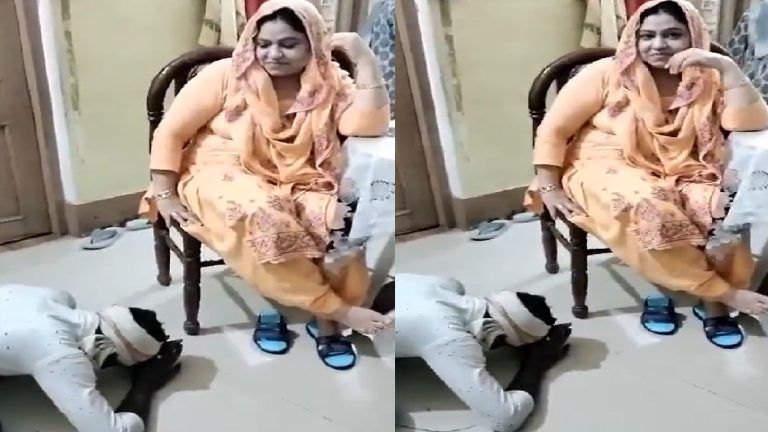 जमीन पर गिरकर गिड़गिड़ा रहा युवक, मुस्कुराती रहीं सपा की नगरपालिका अध्यक्ष शाहीन बेगम: वीडियो वायरल, पीड़ित ने बताया क्या हुआ था