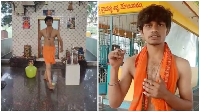 ‘तुम इंसान हो या जानवर’: मंदिर के पुजारी से बोला यूनुस, भजन बंद करवाने पहुँचा था; बाद में माँगी माफी