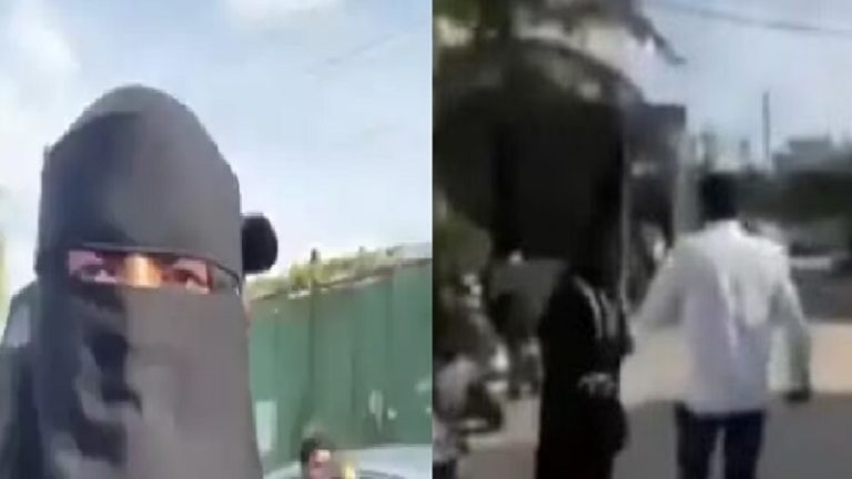 बुर्का पहनी महिला से अभद्रता, इस्लामी भीड़ ने घेर कर किया प्रताड़ित: हिन्दू युवक के साथ घूमने पर बताया ‘इस्लाम पर कलंक’