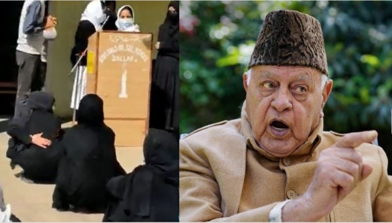 कश्मीर में बुर्कानशीं लड़कियों ने की गणेश आरती, उधर फारूक अब्दुल्ला बोले – हिन्दू धर्म में ऊँच-नीच का बँटवारा, इस्लाम में भेदभाव नहीं इसीलिए हुआ धर्मांतरण