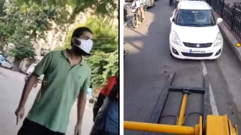 ‘अभी ऐसी-तैसी कर दूँगा, 4 थप्पड़ खाएगा…’: ट्रैफिक पुलिस के सामने जज के बेटे की गुंडागर्दी, ‘मजिस्ट्रेट’ लिखी गाड़ी उठाने पर धमकाया
