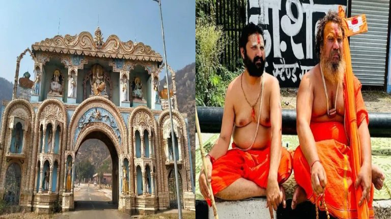 नल्हड़ मंदिर में 51 लोगों ने किया जलाभिषेक, पुलिस कह रही – यात्रा की अनुमति नहीं: सड़क पर रोके गए संत अनशन पर बैठे, पूछा – हिन्दुओं को ही क्यों रोक रहे?