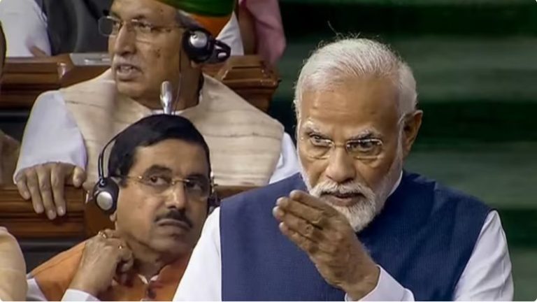 अविश्वास प्रस्ताव पर वोटिंग से पहले ही लोकसभा छोड़ गया विपक्ष, ध्वनि मत से जीती मोदी सरकार: प्रधानमंत्री ने नेहरू से लेकर राहुल तक की खोल दी गाँठ