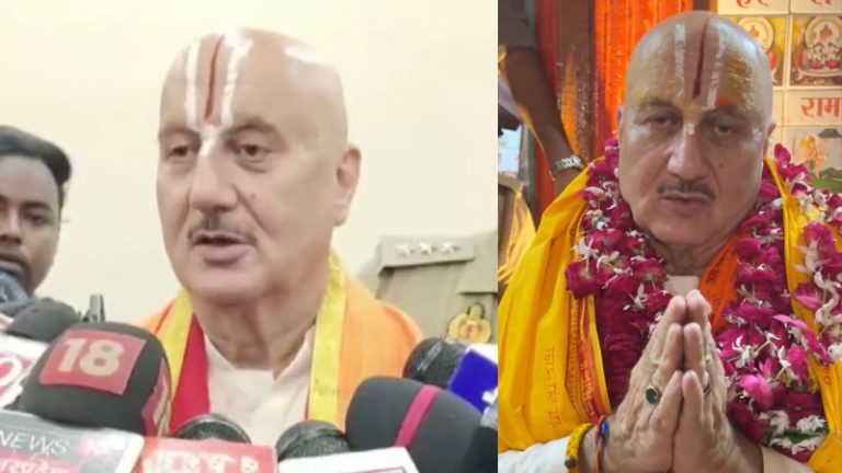 ‘सनातन धर्म कोढ़ और कैंसर है, तुम चापलूस हो’: 21 हनुमान मंदिर पर सीरीज लेकर आ रहे अनुपम खेर, अयोध्या पहुँचे तो भड़के कॉन्ग्रेसी गिरोह ने दी गाली