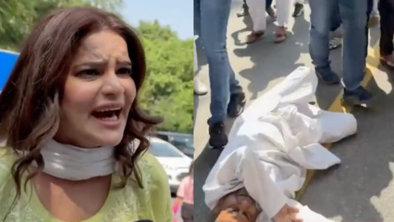 कॉन्ग्रेस ने जिसे ‘लड़की हूँ, लड़ सकती हूँ’ का चेहरा बनाया, दफ्तर के बाहर कार्यकर्ताओं ने उसे ही पीटा: पानी माँगती रही अर्चना गौतम, जमीन पर पड़े थे बुजुर्ग पिता