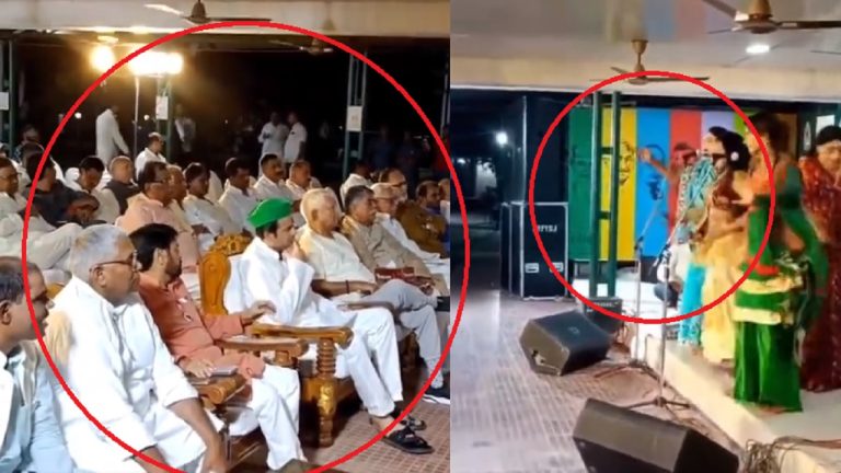 राबड़ी देवी का घर, बगल में बेटा तेजप्रताप और ‘लौंडा नाच’ देख रहे ‘बीमार लालू’… मंच पर लगे थे गाँधी-लोहिया-अंबेडकर के पोस्टर: आप भी देखिए Video