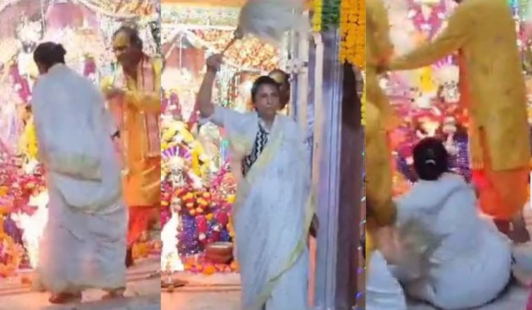 मंदिर में जनता कर रही थी पूजा, पन्ना महारानी मनमानी करना चाही… गर्भगृह में घुस पुजारी से छीना चँवर: मध्य प्रदेश पुलिस ने भेजा जेल