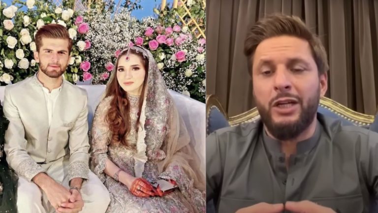शाहिद अफरीदी के दामाद शाहीन ने फिर से किया निकाह, मेहंदी और रिसेप्शन भी: पाकिस्तान के कप्तान बाबर आज़म ने गले लगा कर दी बधाई