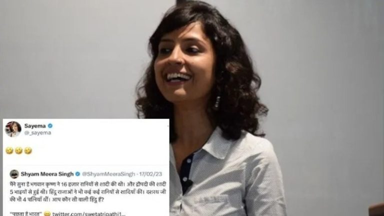 यूट्यूबर ने किया हिन्दू धर्म का अपमान तो खिलखिला कर हँस पड़ी RJ सायमा, फिर विरोध करने वालों पर ही लगा दिया घृणा फैलाने का आरोप