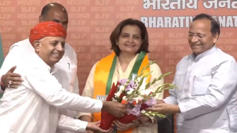 प्रियंका गाँधी की रैली के बाद कॉन्ग्रेस को डबल झटका, BJP में ज्योति मिर्धा और सवाई सिंह चौधरी: कहा- गहलोत राज में राजस्थान की स्थिति दयनीय