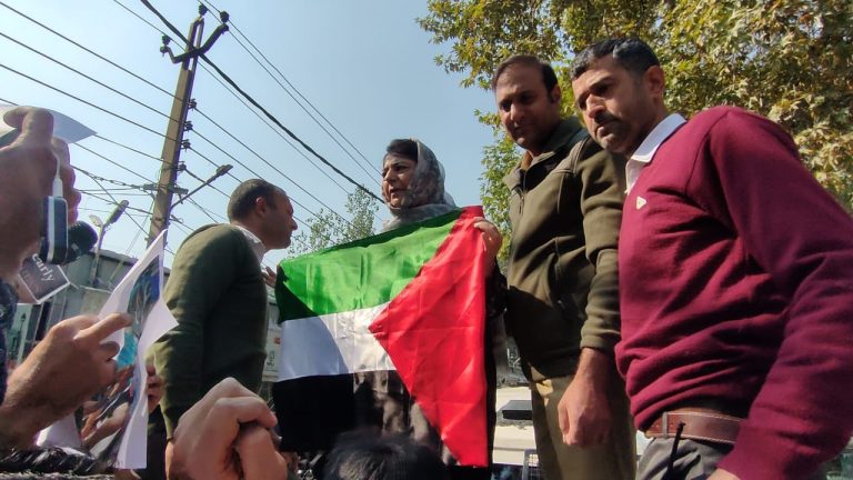 ‘इजरायल के जालिमों फिलिस्तीन खाली करो’: धरने पर बैठीं महबूबा मुफ़्ती ने दी ‘बंदूक उठाने’ वाली धमकी, बोलीं – जुल्म बंद नहीं हुआ तो…