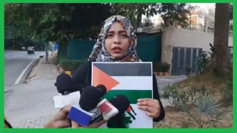 ‘हिंदुस्तानी मुस्लिमों के लिए सरहद खोले सरकार’: फिलिस्तीनी वीजा के लिए दिल्ली में आई अमीना शेख, ‘मजहब-जिहाद’ का दिखाया धौंस