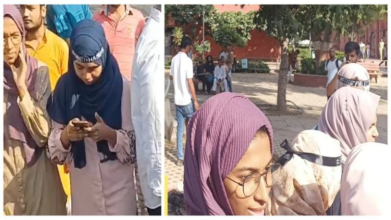 दिल्ली के जामिया मिलिया यूनिवर्सिटी कैंपस में हमास का समर्थन, ‘इंतिफादा इंकलाब (जड़ से उखाड़ने)’ के नारे भी: भीड़ में टोपी पहने लड़के, बुर्का पहनीं लड़कियाँ