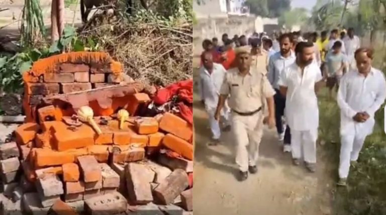 भगवान हनुमान की मूर्ति तोड़ी, तालाब में फेंके मिले टुकड़े: हरियाणा के करनाल में माहौल तनावपूर्ण, पुलिस ने बैठाई जाँच 