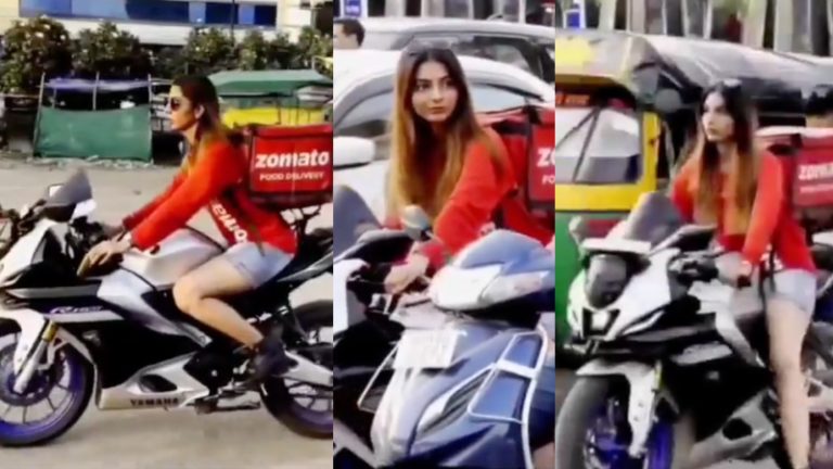वेस्टर्न कपड़े, स्टाइलिश लुक, सुपर बाइक और पीठ पर Zomato का बैग… इस ‘डिलीवरी गर्ल’ को देख थमीं लोगों की साँसें, CEO को जारी करना पड़ा बयान