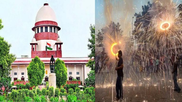 ‘पटाखा बैन पूरे देश में लागू, सिर्फ दिल्ली-NCR नहीं’: दीपावली से पहले सुप्रीम कोर्ट का फरमान, कहा – वायु एवं ध्वनि प्रदूषण कम करने के लिए उठाए जाएँ कदम