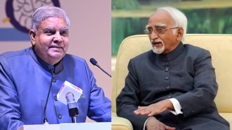 PM मोदी को कहा ‘युगपुरुष’ तो उप राष्ट्रपति पर पिल पड़े कॉन्ग्रेसी, लोगों ने हामिद अंसारी की याद दिला की बोलती बंद