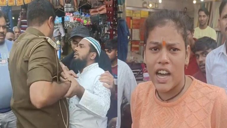 मिट्टी के दीपक बेच रही थी हिन्दू लड़की, माजिद ने लात मारकर तोड़ा सामान: Video वायरल, पुलिस पहुँचने पर भीड़ ने किया विरोध