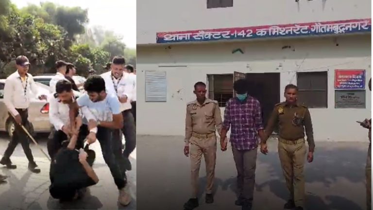 तनवीर कर रहा था हिन्दू छात्रा से छेड़छाड़, गुंडे लाकर घर में घुसा: रोकने पर की गार्डों से मारपीट, UP पुलिस ने पकड़ा