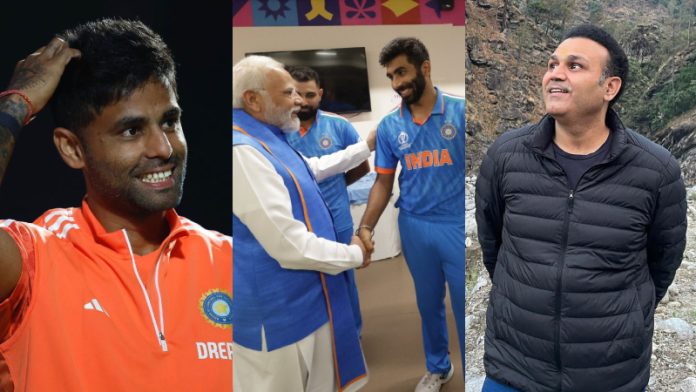 सूर्यकुमार यादव, नरेंद्र मोदी, वीरेंद्र सहवाग