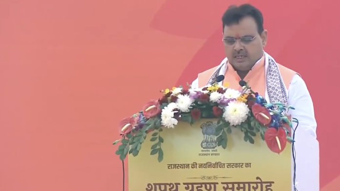 भजनलाल शर्मा, राजस्थान CM, शपथ