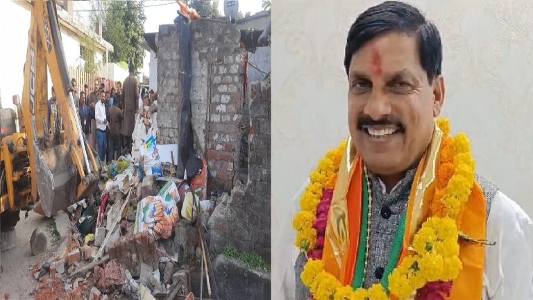 BJP कार्यकर्ता का हाथ काटने वाले फारुख के घर पर चला बुलडोजर, एक्शन में CM मोहन यादव: उज्जैन में मीट दुकानों को किया जमींदोज