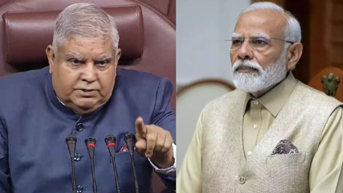 उप-राष्ट्रपति जगदीप धनखड़, प्रधानमंत्री नरेंद्र मोदी