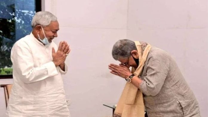 नीतीश कुमार और ललन सिंह