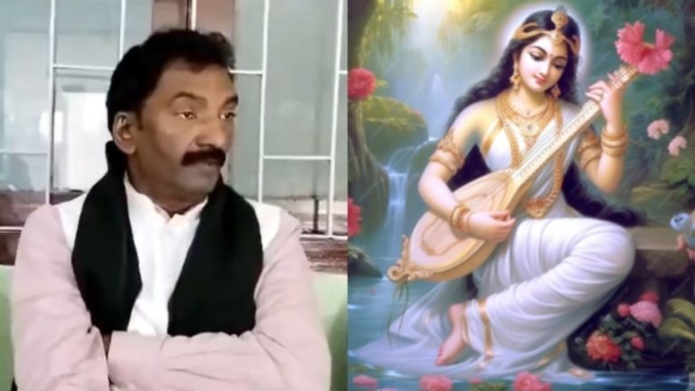 ‘स्कूलों से हटाओ उनकी मूर्तियाँ’: RJD विधायक की माँ सरस्वती पर अश्लील टिप्पणी, खुद को बताते हैं महिषासुर का वंशज