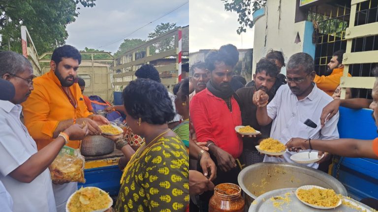 जिन सनातनियों को डेंगू-मलेरिया बताया CM के बेटे ने, उसी राज्य में तूफान-बारिश के बीच राहत पहुँचा रही BJP-RSS