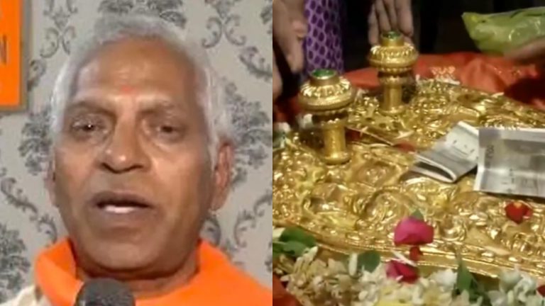सोने-चाँदी से बना 8 KG का चरणपादुका लेकर नंगे पाँव अयोध्या चले श्रीनिवास शास्त्री: रामलला की प्राण प्रतिष्ठा से पहले CM योगी को करेंगे भेंट