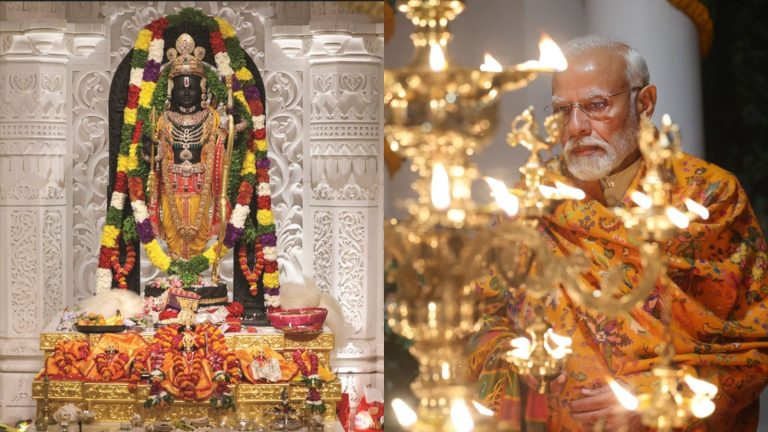 रामलला ने धारण किए दिव्य आभूषण, सोना-हीरा-माणिक्य से हैं निर्मित: चाँदी के खिलौने भी, PM मोदी ने शेयर किया अयोध्या का Video