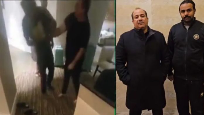 नौकर को पीटते राहत फतेह अली खान