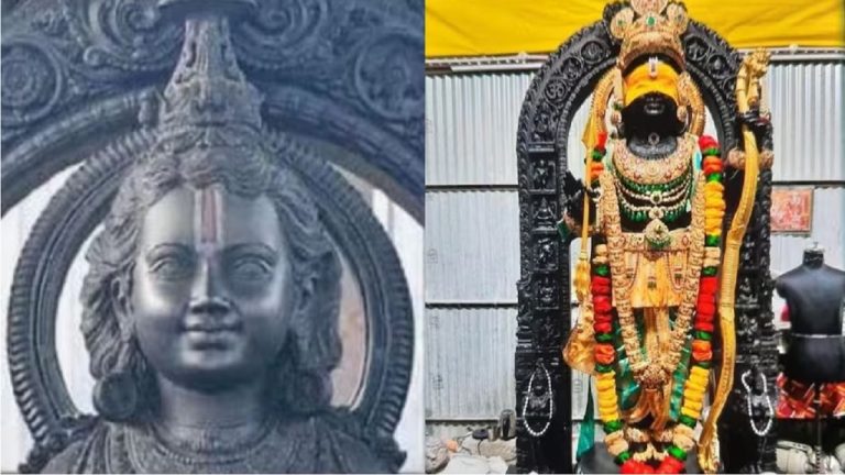 अयोध्या के नवनिर्मित मंदिर में भगवान रामलला का अधिवास: वैदिक मंत्रोच्चार के साथ सरयू नदी के जल से स्नान, 1008 हवन कुंडों में चल रहा महायज्ञ