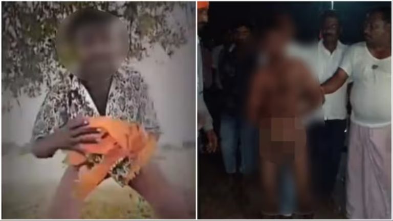 मुस्लिम युवक ने ओम लिखे भगवा ध्वज को पैंट के अंदर डाला, रील बनाकर भावनाओं को भड़काया: ग्रामीणों ने नंगा कर जुलूस निकाला, पीटा