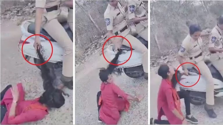 स्कूटी पर आई तेलंगाना पुलिस, ABVP की महिला कार्यकर्ता को बाल पकड़कर सड़क पर घसीटा: BJP ने पूछा- क्या यही है राहुल गाँधी की मोहब्बत की दुकान