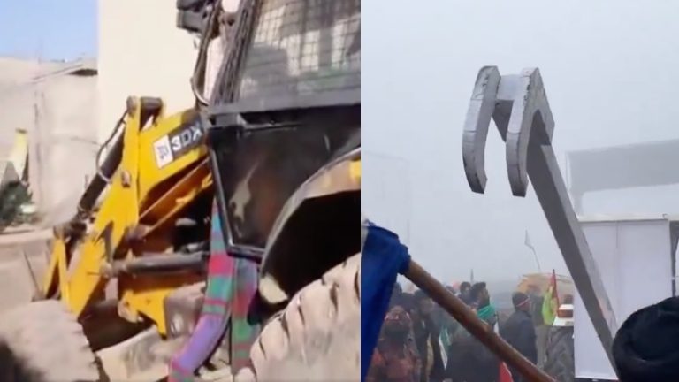 हाईकोर्ट का आदेश भी किसानों के ठेंगे पर, ट्रैक्टर-ट्रॉली के इस्तेमाल से रोका तो JCB और मिट्टी खोदने वाली मशीनें लेकर पहुँचे