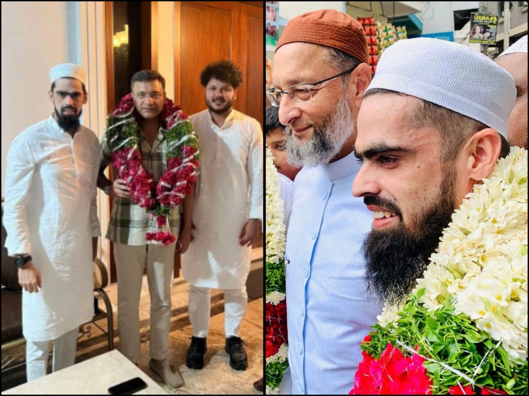 ओवैसी बंधुओं के साथ सलमान और साथी