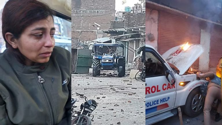रोती महिला पुलिसकर्मी, धधकती आग, जलता थाना, टूटी गाड़ियाँ… जुमे के 1 दिन पहले यही है हल्द्वानी की पहचान, अवैध अतिक्रमण हटाने पर उग्र हुई कट्टर इस्लामी भीड़