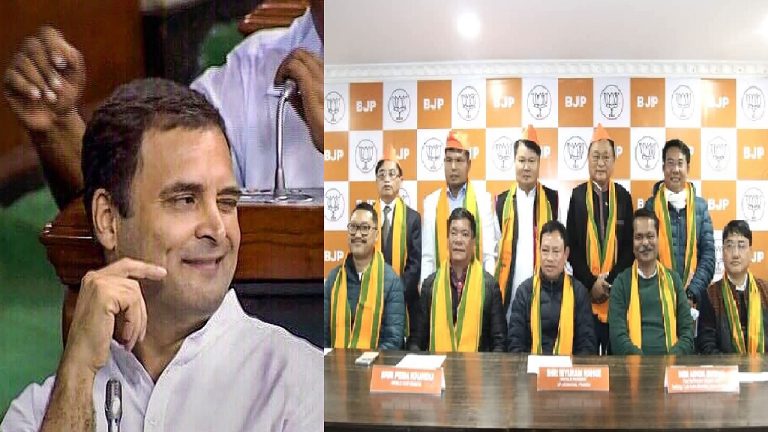 जहाँ से राहुल गाँधी ने शुरू की यात्रा, वहीं से कॉन्ग्रेस के आधे विधायक BJP में शामिल: जुड़ने के बजाय कट रही इंडी गठबंधन