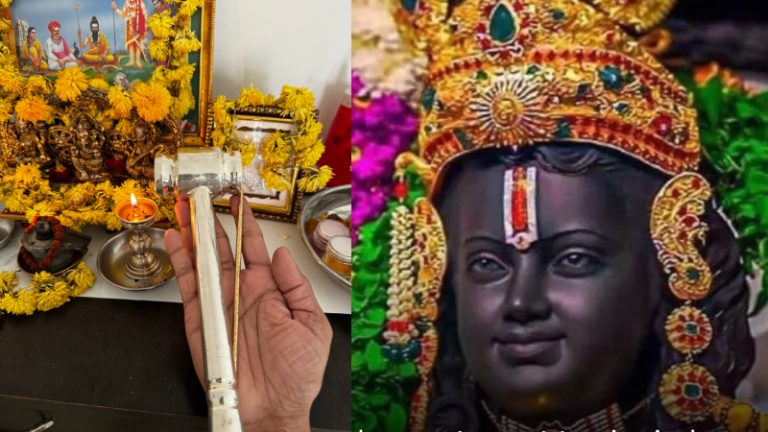 कीजिए उस चाँदी के हथौड़े और सोने की छेनी के दर्शन, जिनसे गढ़ी गई रामलला की दिव्य आँखें: अरुण योगीराज ने खुद दिखाया