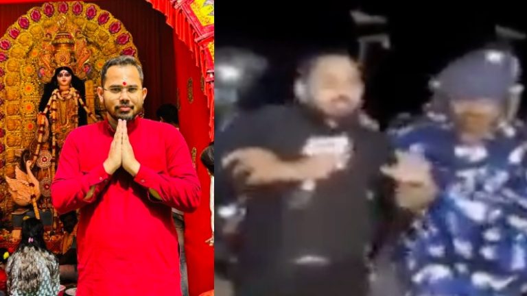 लाइव कैमरे पर ही पत्रकार को पकड़ के ले गई बंगाल पुलिस, संदेशखाली की पीड़िताओं की आवाज़ उठाने की सज़ा: BJP बोली – निरंकुशता का दूसरा नाम ममता बनर्जी